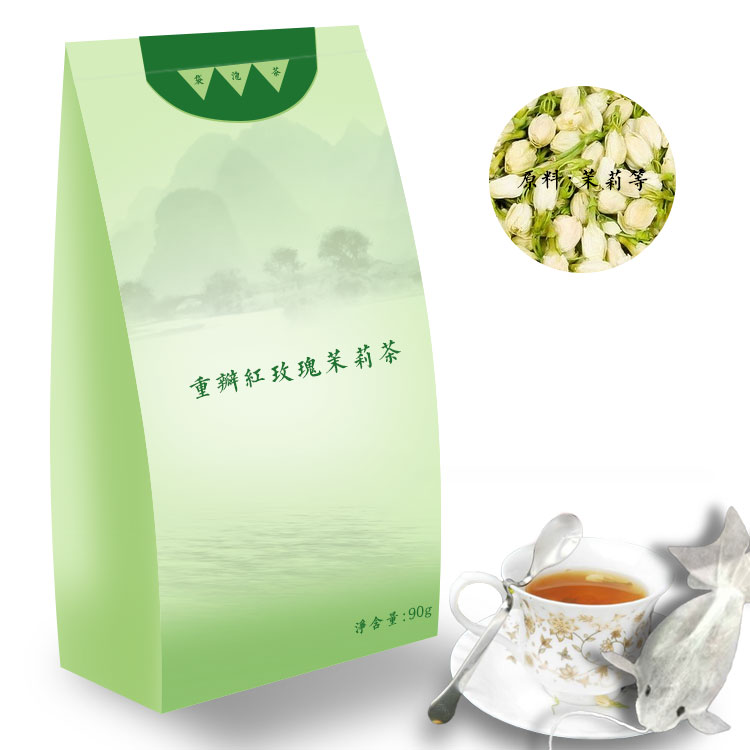 重瓣红玫瑰茉莉茶代加工